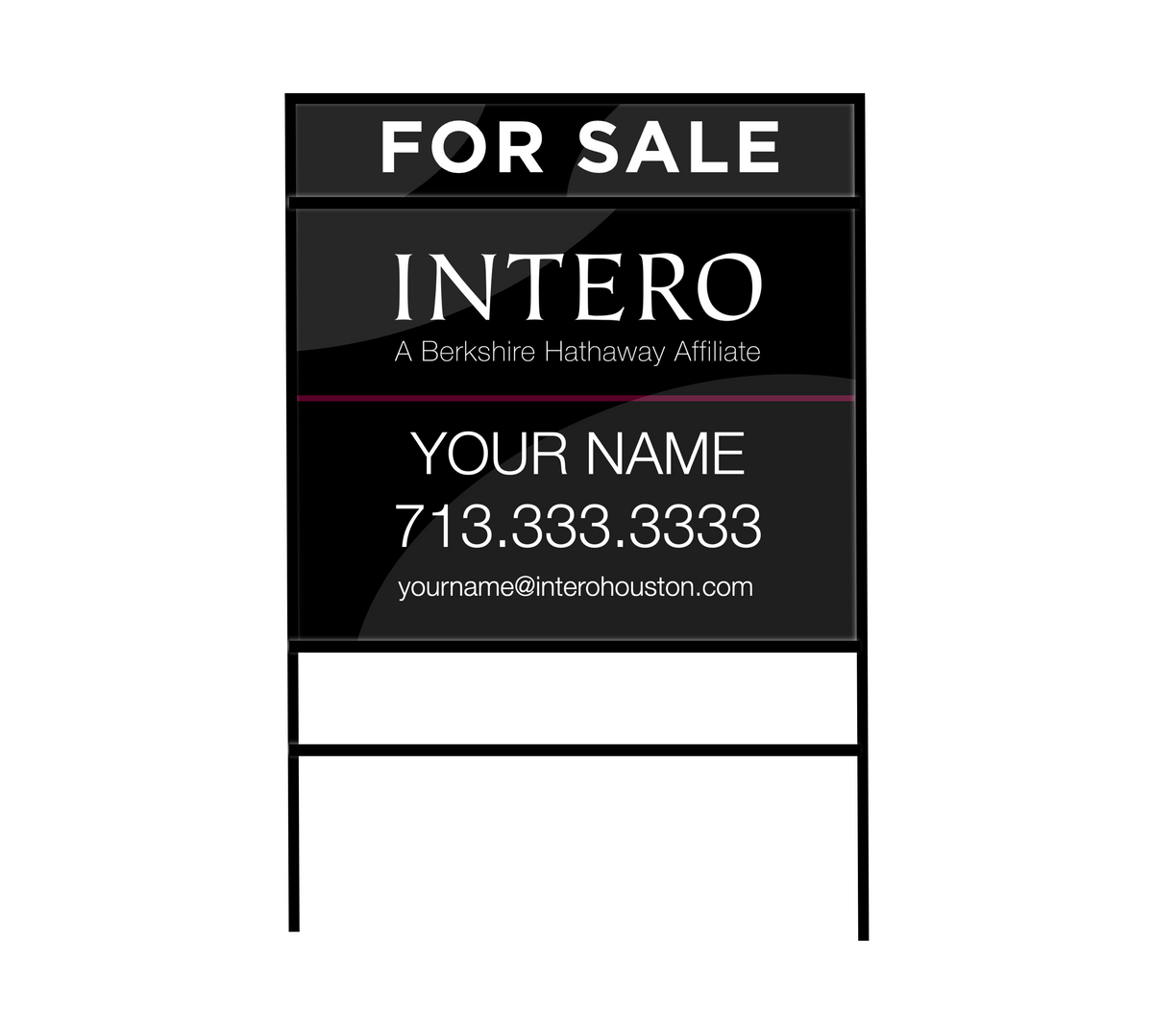 Personalized Yard Sign – Intero Real Estate Services Houston