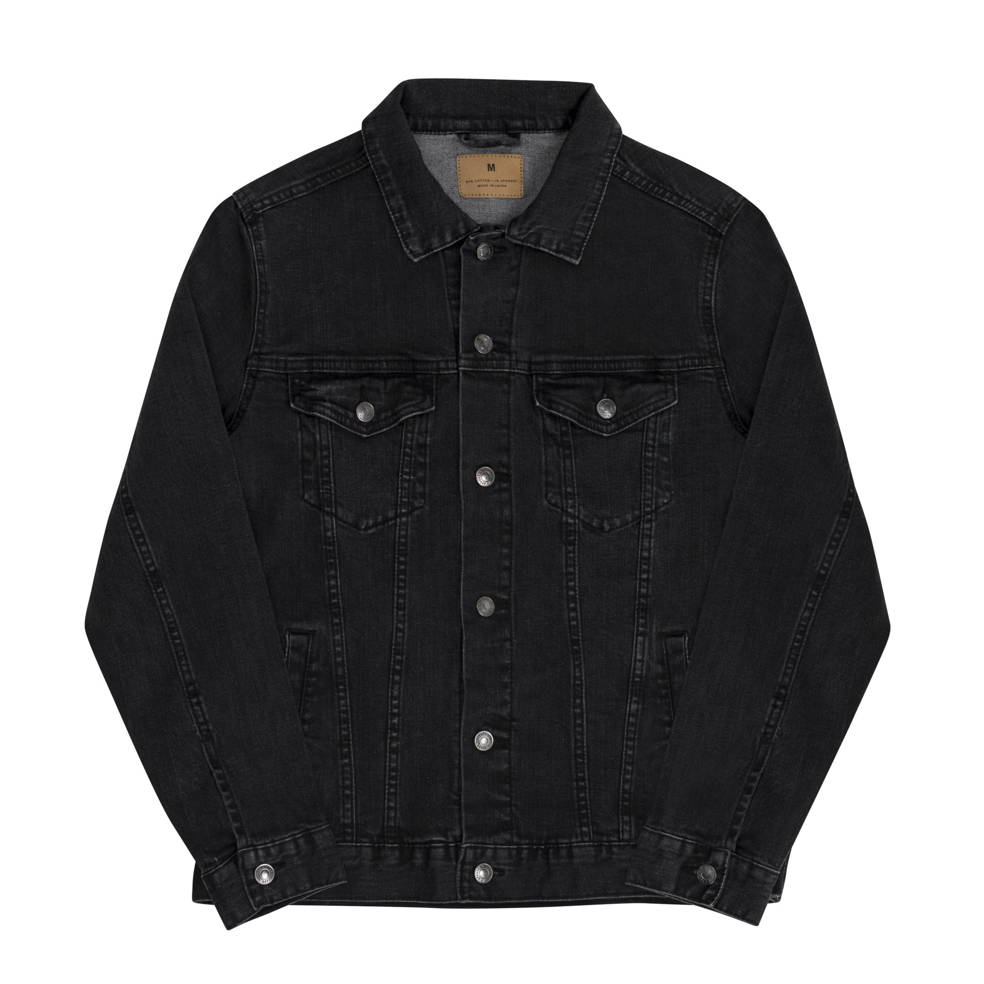 Black denim jacket