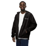 Unisex lightweight zip up windbreaker (Black)