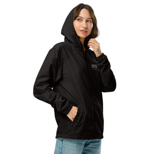 Unisex lightweight zip up windbreaker (Black)