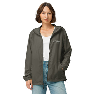 Unisex lightweight zip up windbreaker (Gray)