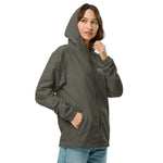 Unisex lightweight zip up windbreaker (Gray)