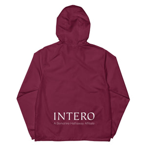 Unisex lightweight zip up windbreaker (Burgundy)