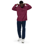 Unisex lightweight zip up windbreaker (Burgundy)