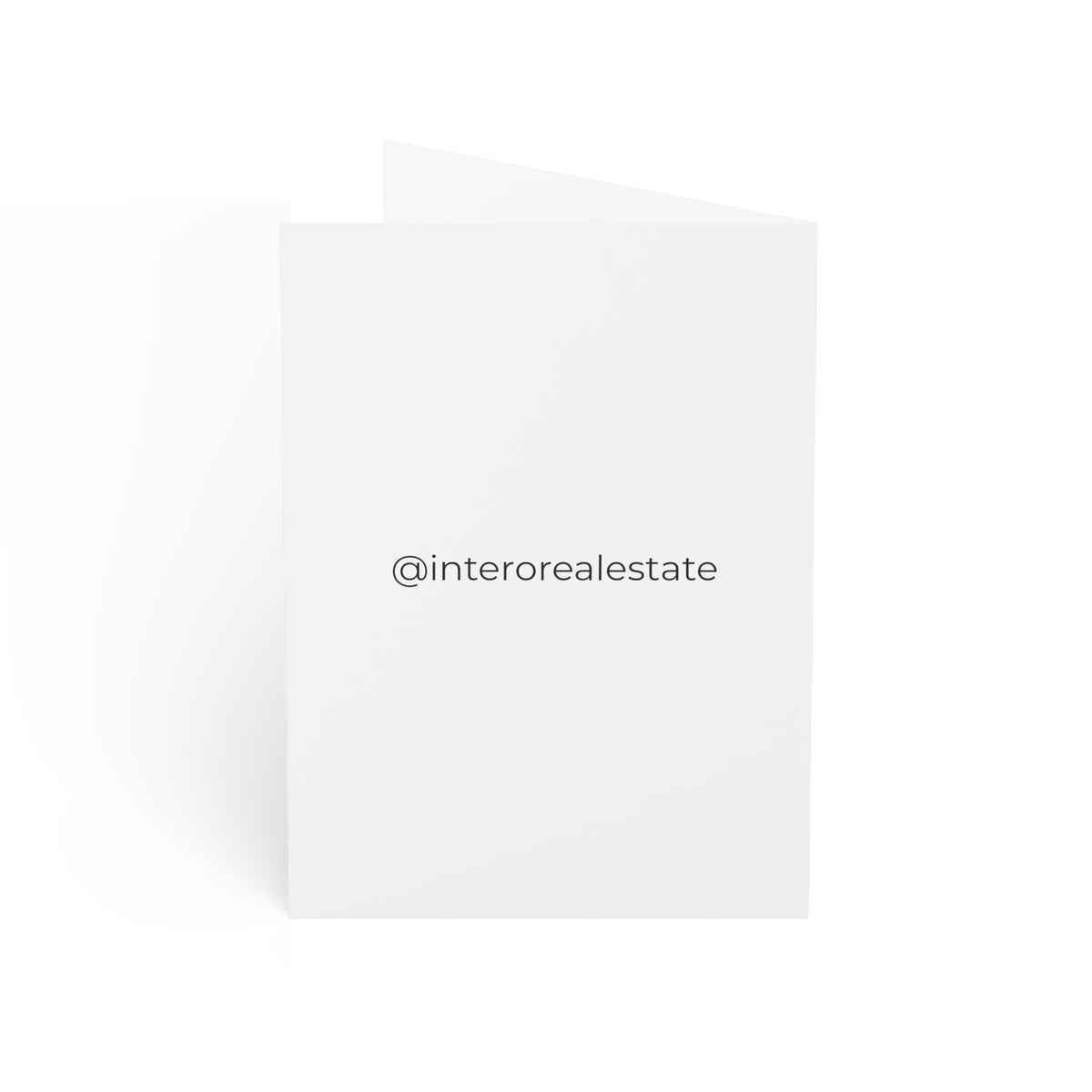 @interorealestate Vertical Greeting Card