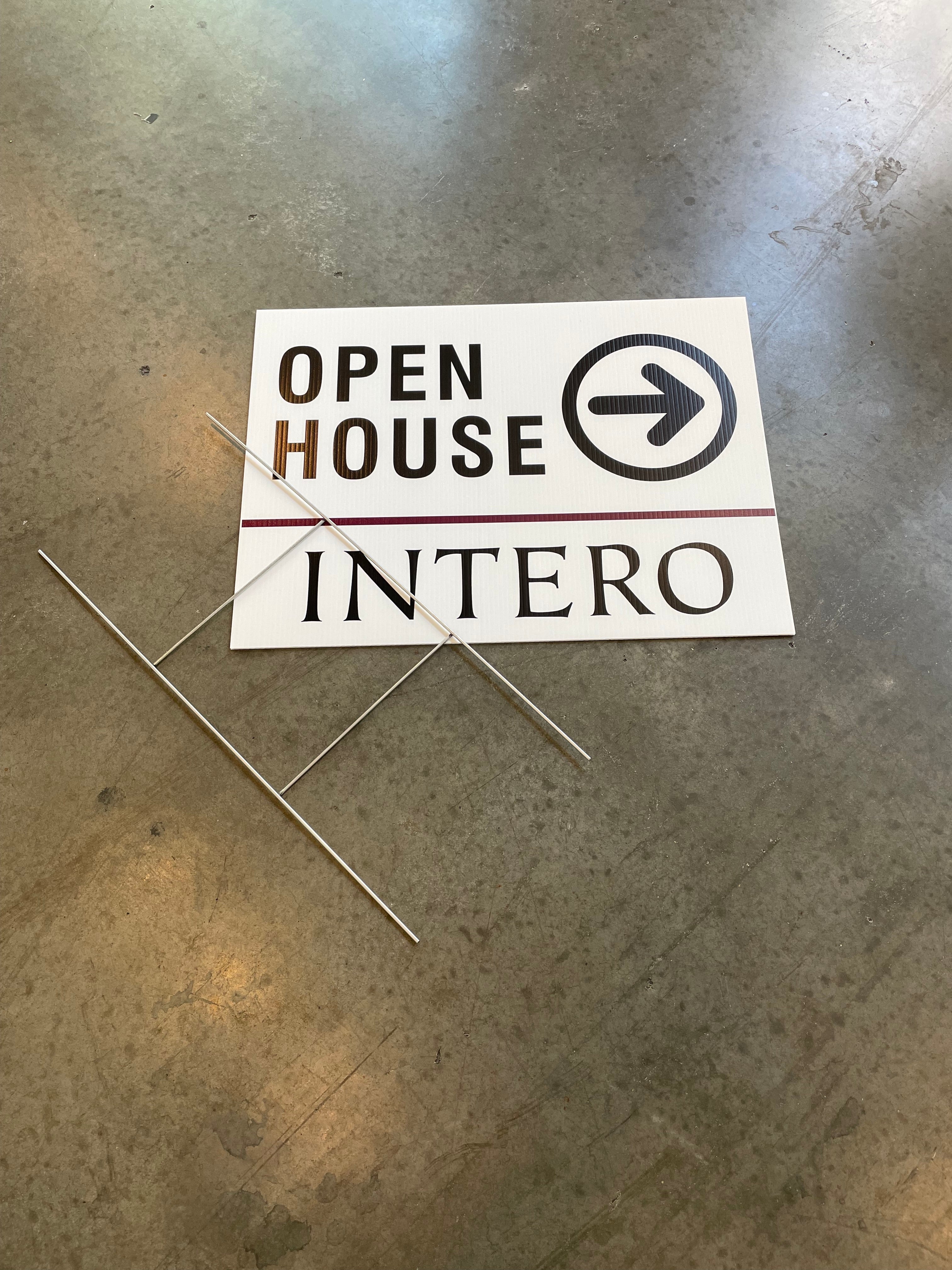 Open House Sign