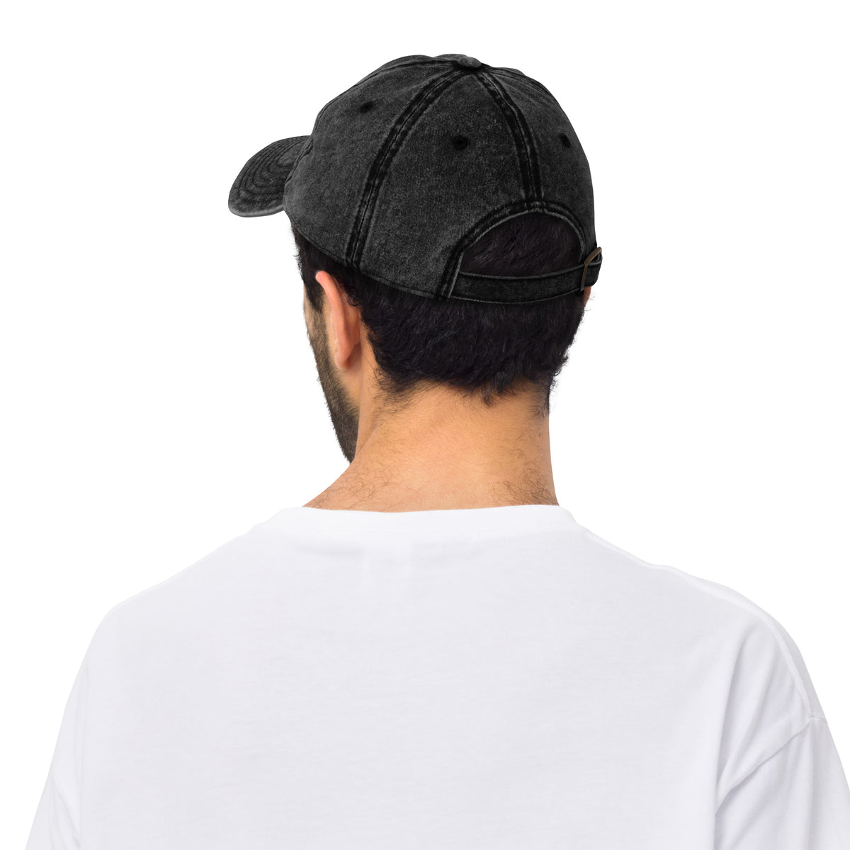 Dark Gray Vintage Cotton Twill Cap