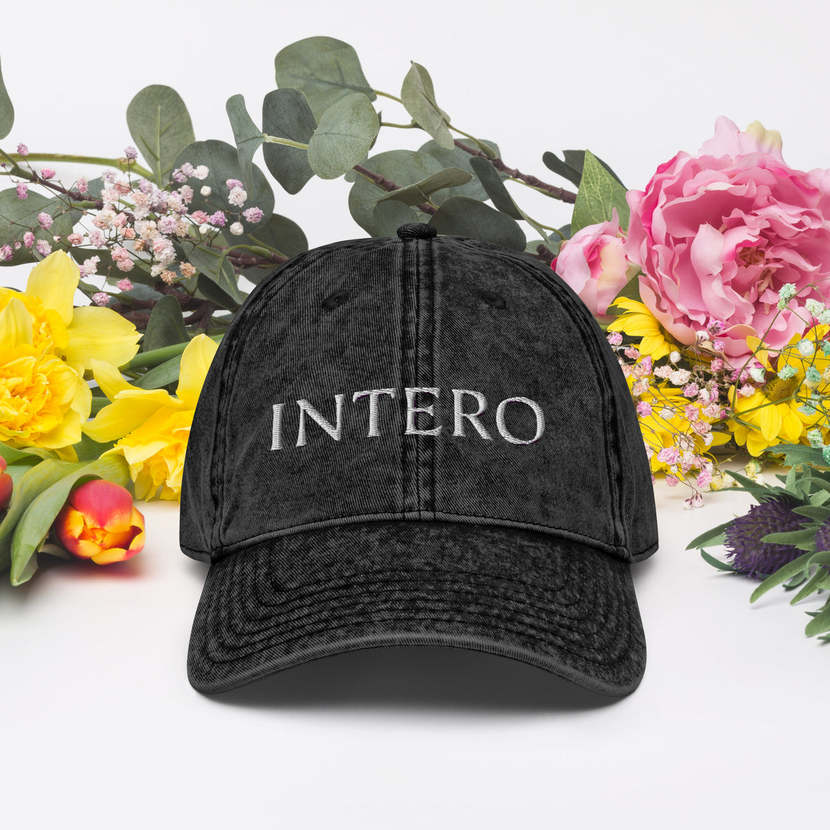 Dark Gray Vintage Cotton Twill Cap