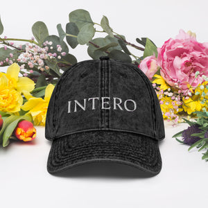 Dark Gray Vintage Cotton Twill Cap