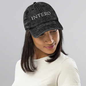 Dark Gray Vintage Cotton Twill Cap