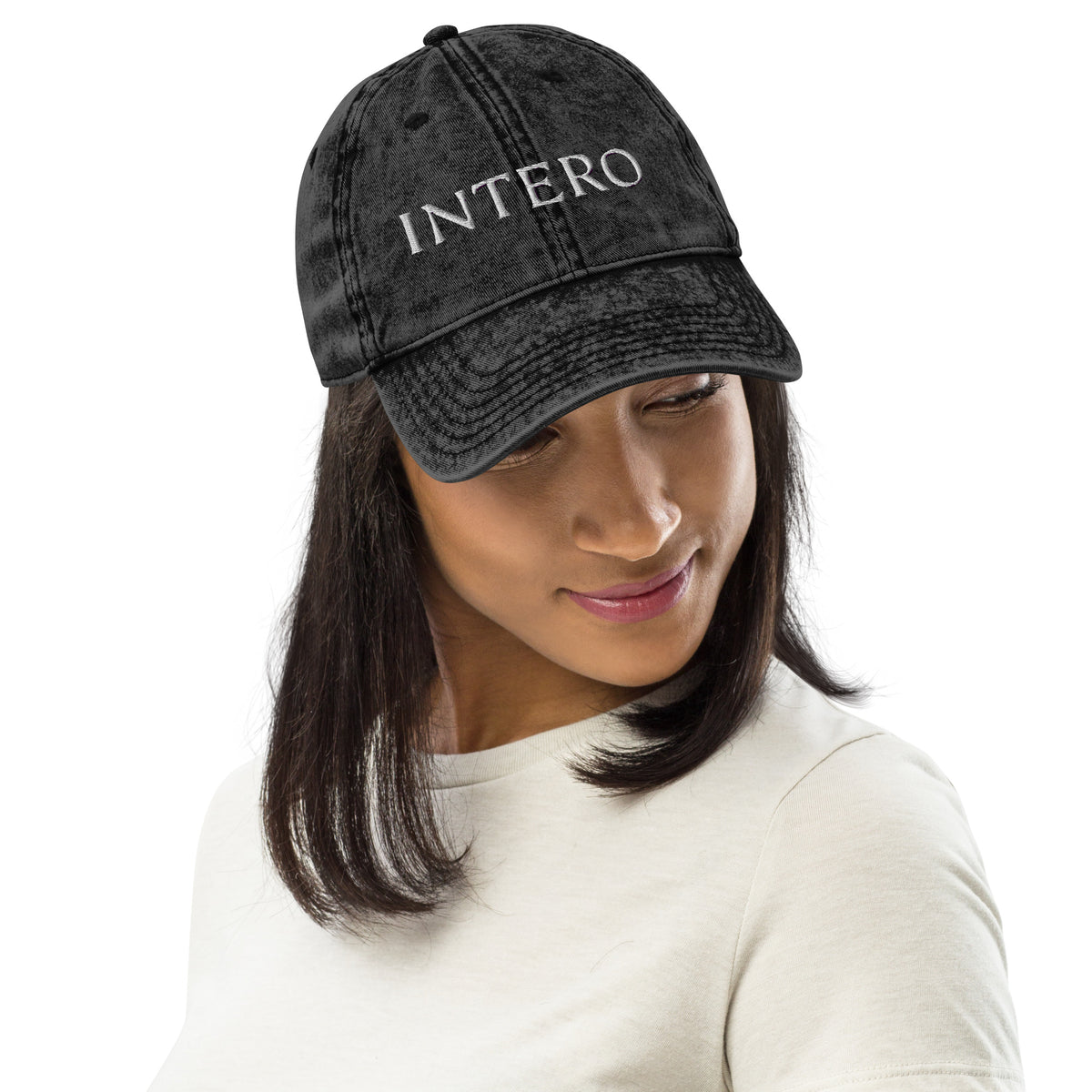 Dark Gray Vintage Cotton Twill Cap