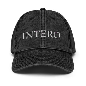 Dark Gray Vintage Cotton Twill Cap