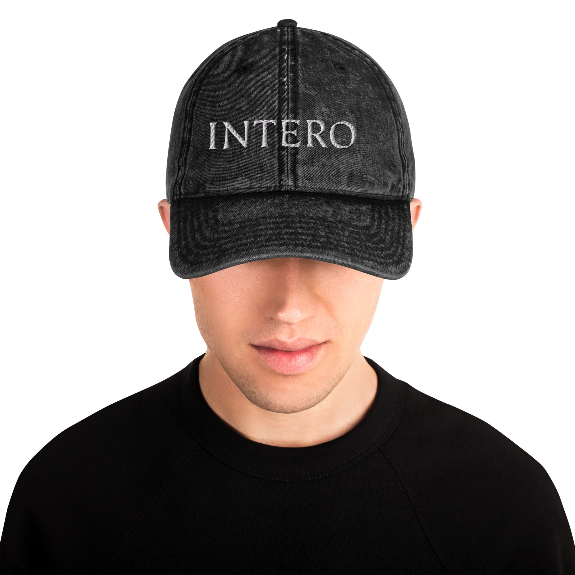 Dark Gray Vintage Cotton Twill Cap
