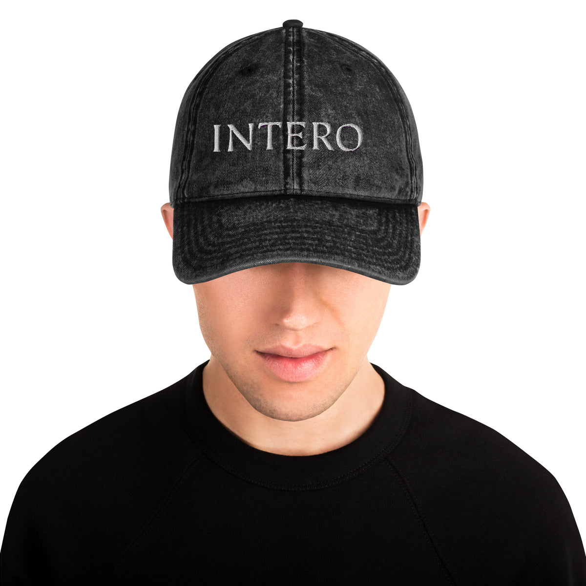 Dark Gray Vintage Cotton Twill Cap