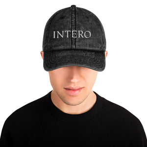 Dark Gray Vintage Cotton Twill Cap