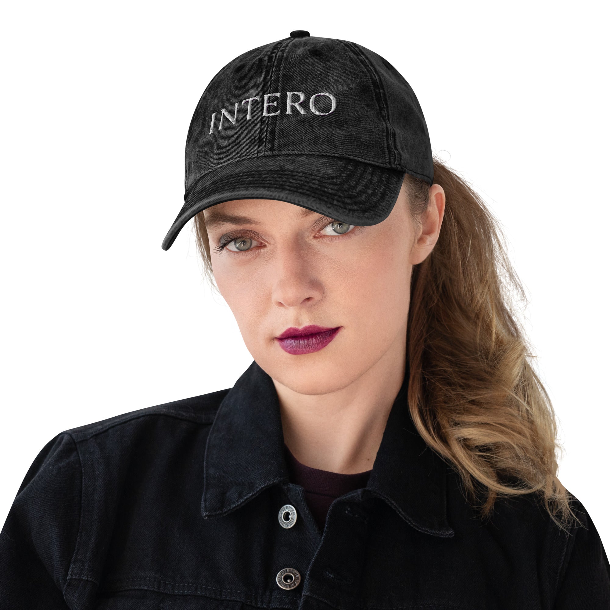 Dark Gray Vintage Cotton Twill Cap