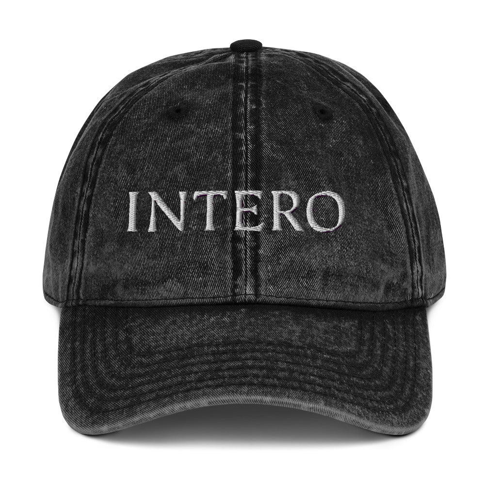 Dark Gray Vintage Cotton Twill Cap