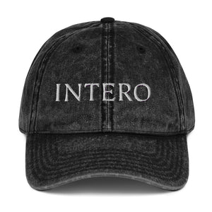 Dark Gray Vintage Cotton Twill Cap
