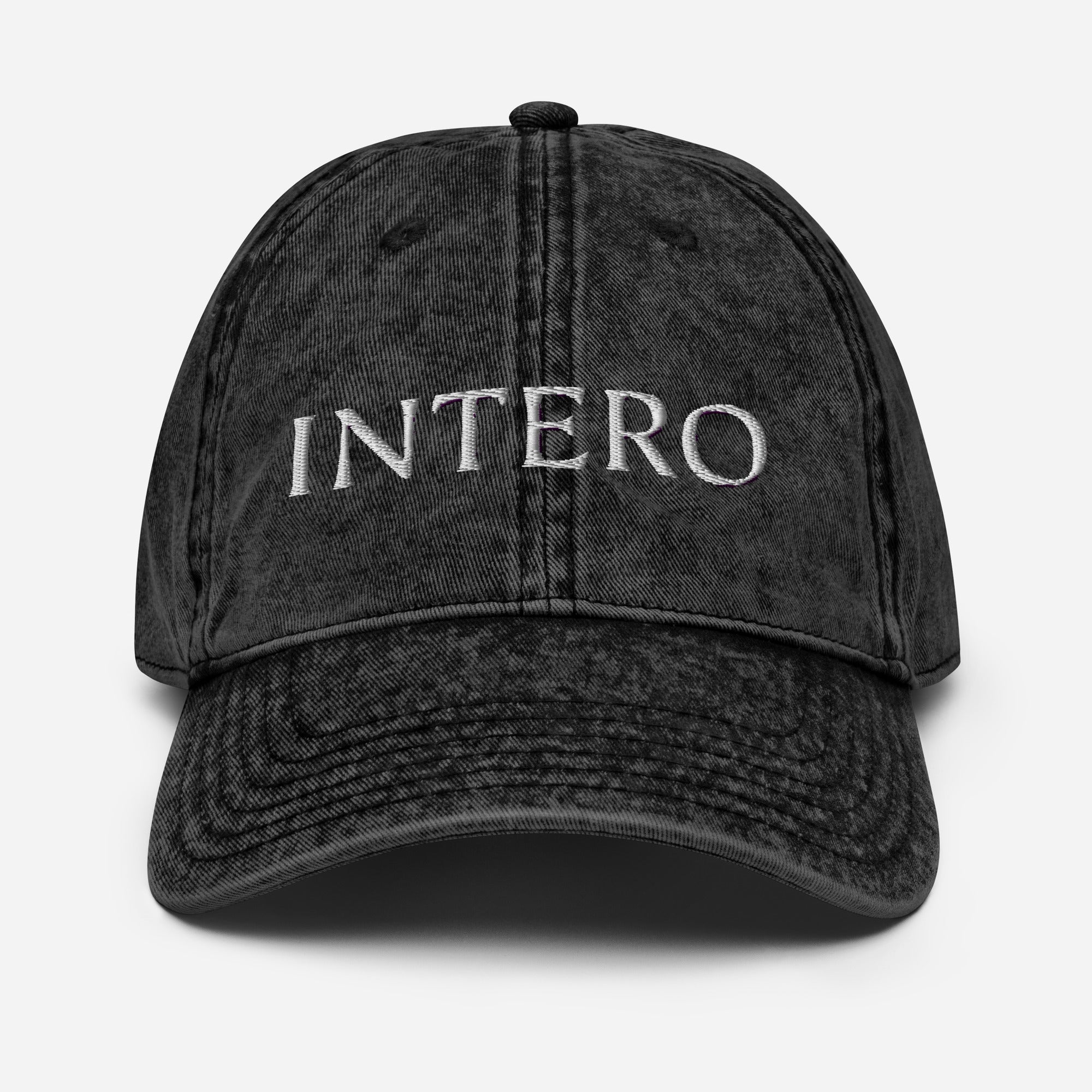 Dark Gray Vintage Cotton Twill Cap