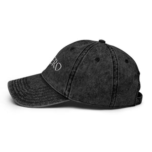 Dark Gray Vintage Cotton Twill Cap