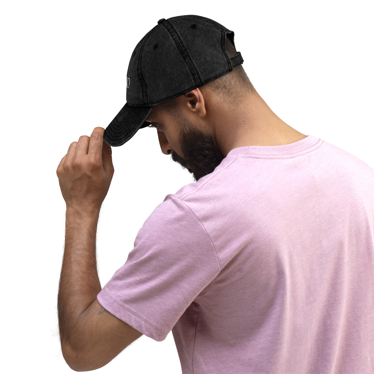 Dark Gray Vintage Cotton Twill Cap
