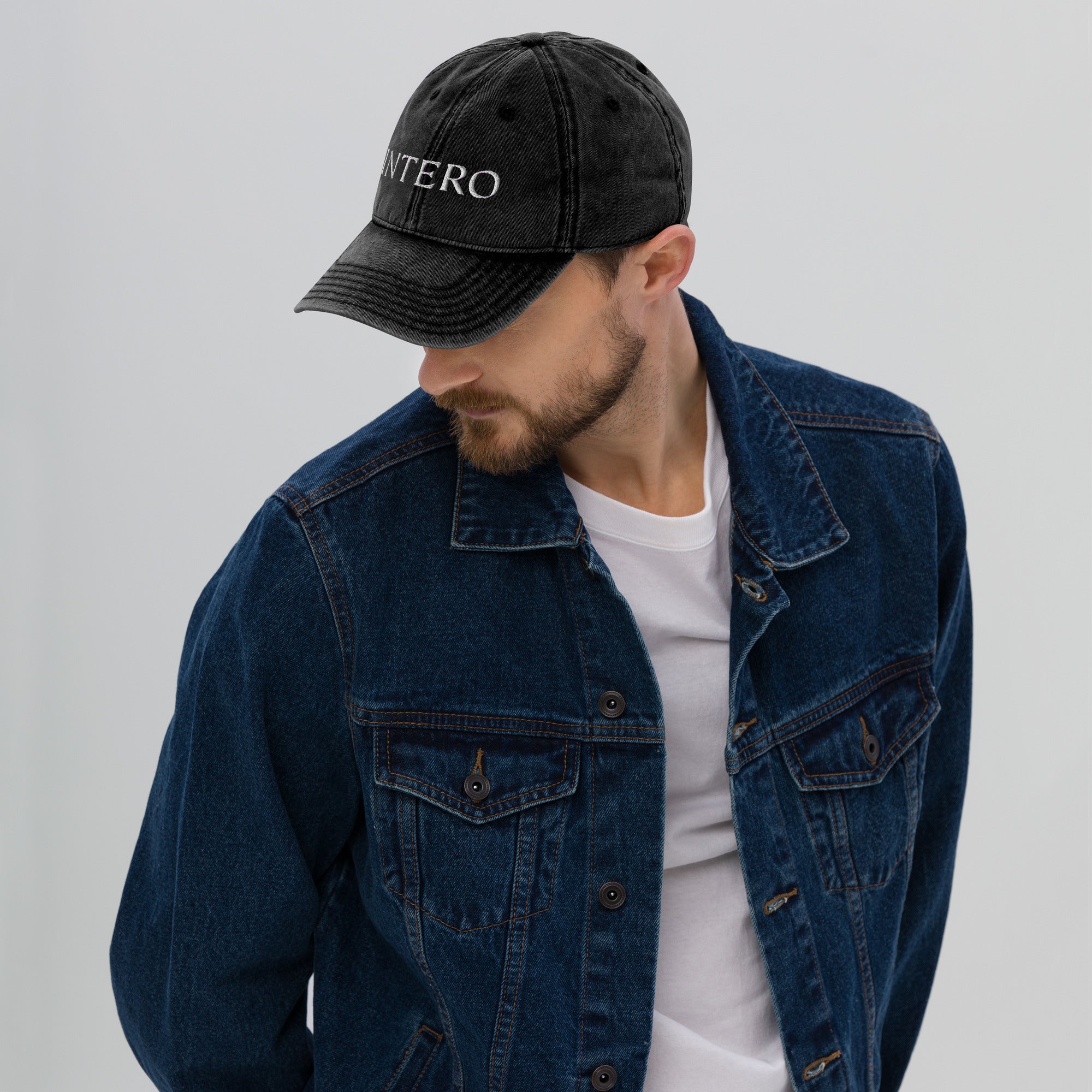 Dark Gray Vintage Cotton Twill Cap