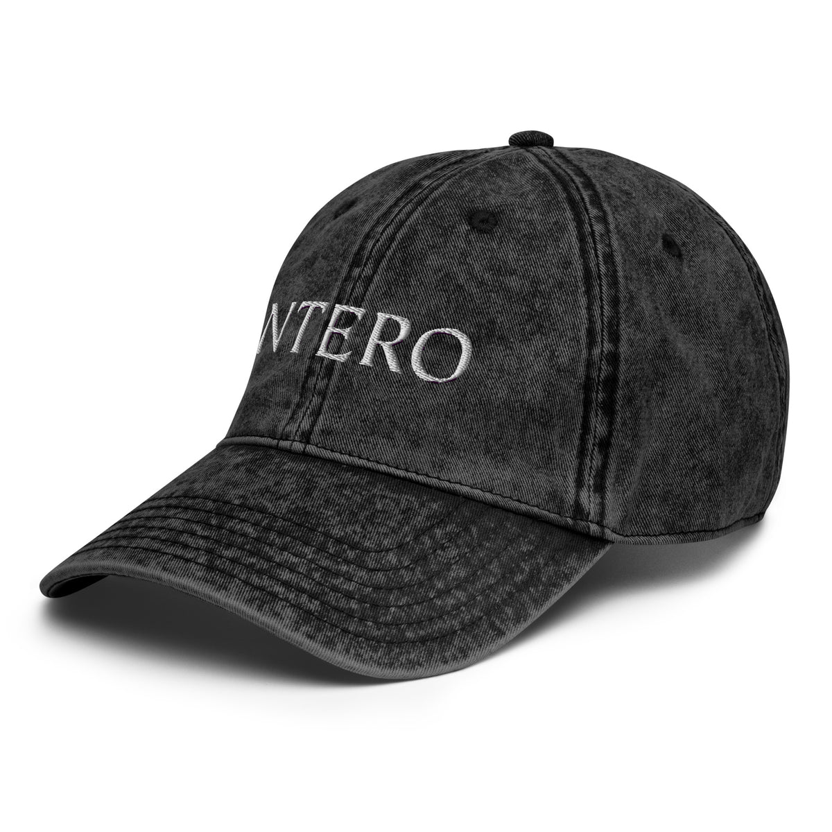 Dark Gray Vintage Cotton Twill Cap