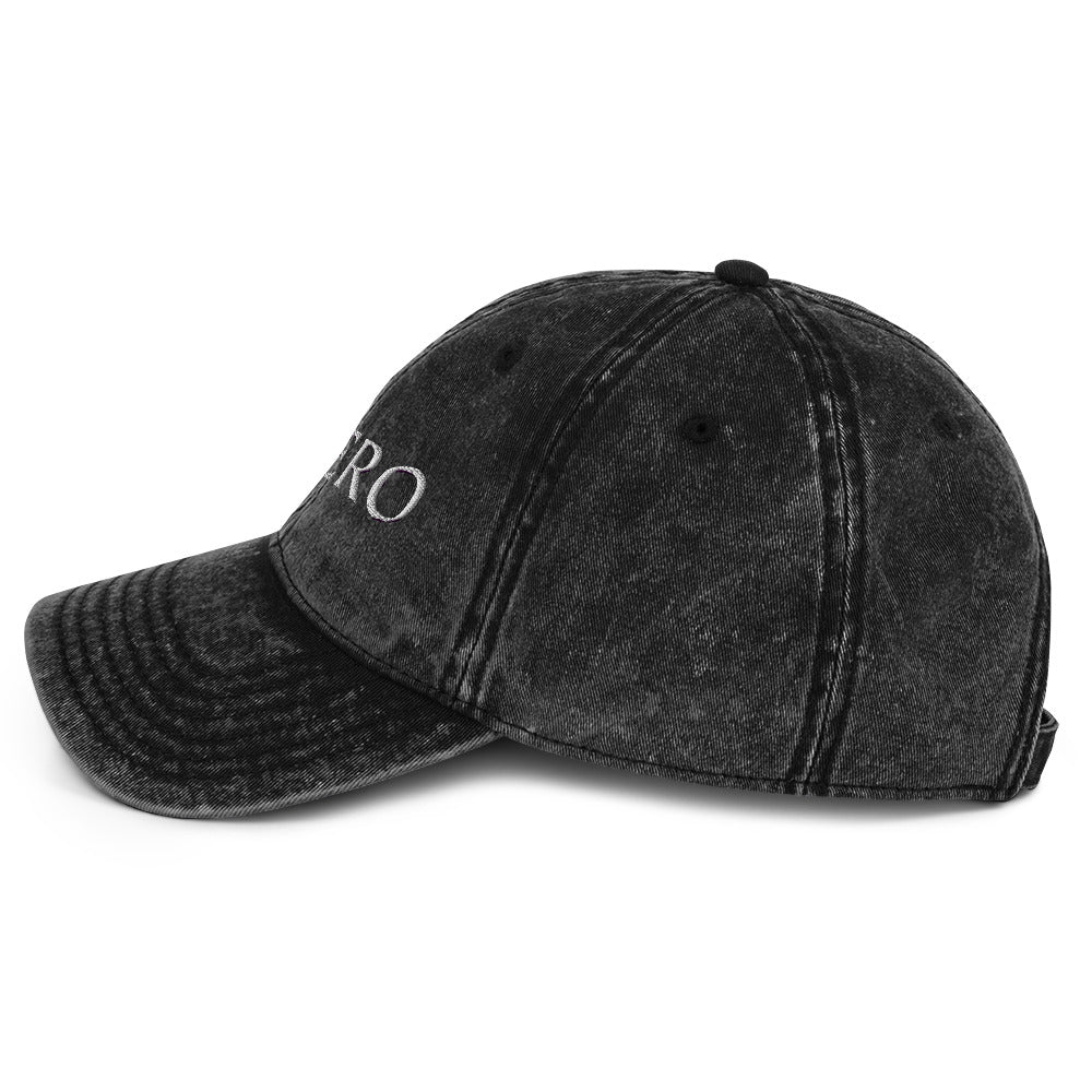 Dark Gray Vintage Cotton Twill Cap