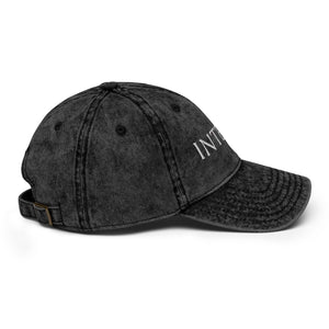 Dark Gray Vintage Cotton Twill Cap