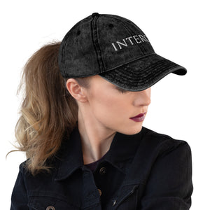 Dark Gray Vintage Cotton Twill Cap