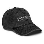 Dark Gray Vintage Cotton Twill Cap