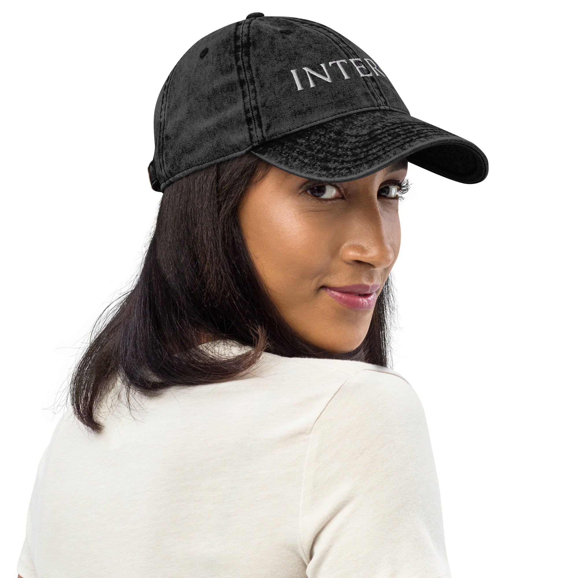 Dark Gray Vintage Cotton Twill Cap