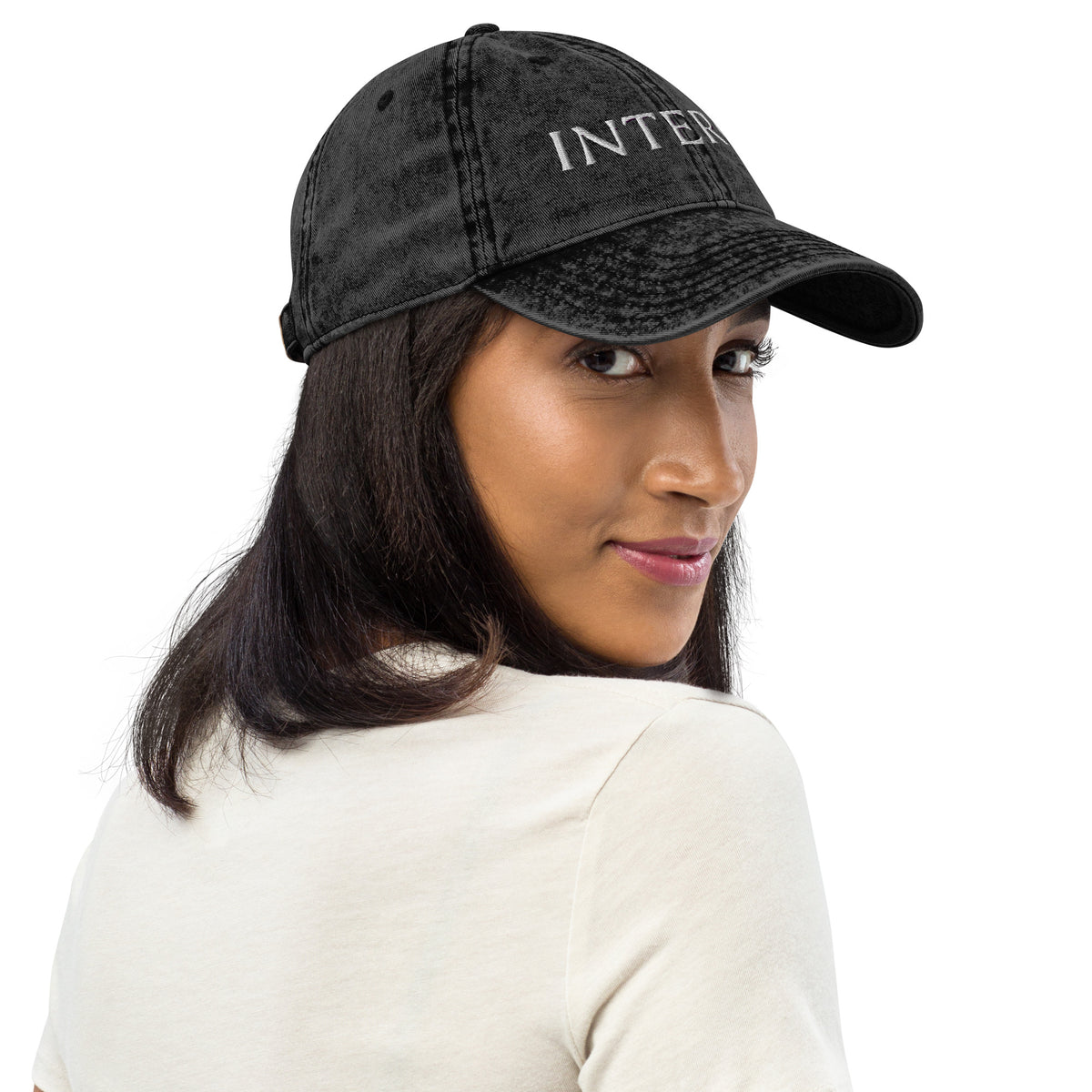 Dark Gray Vintage Cotton Twill Cap