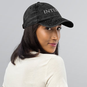 Dark Gray Vintage Cotton Twill Cap