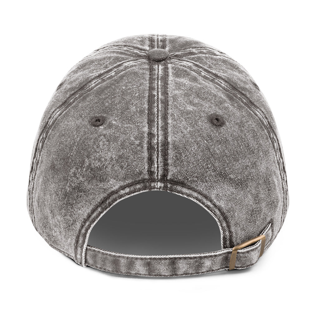 Dark Gray Vintage Cotton Twill Cap