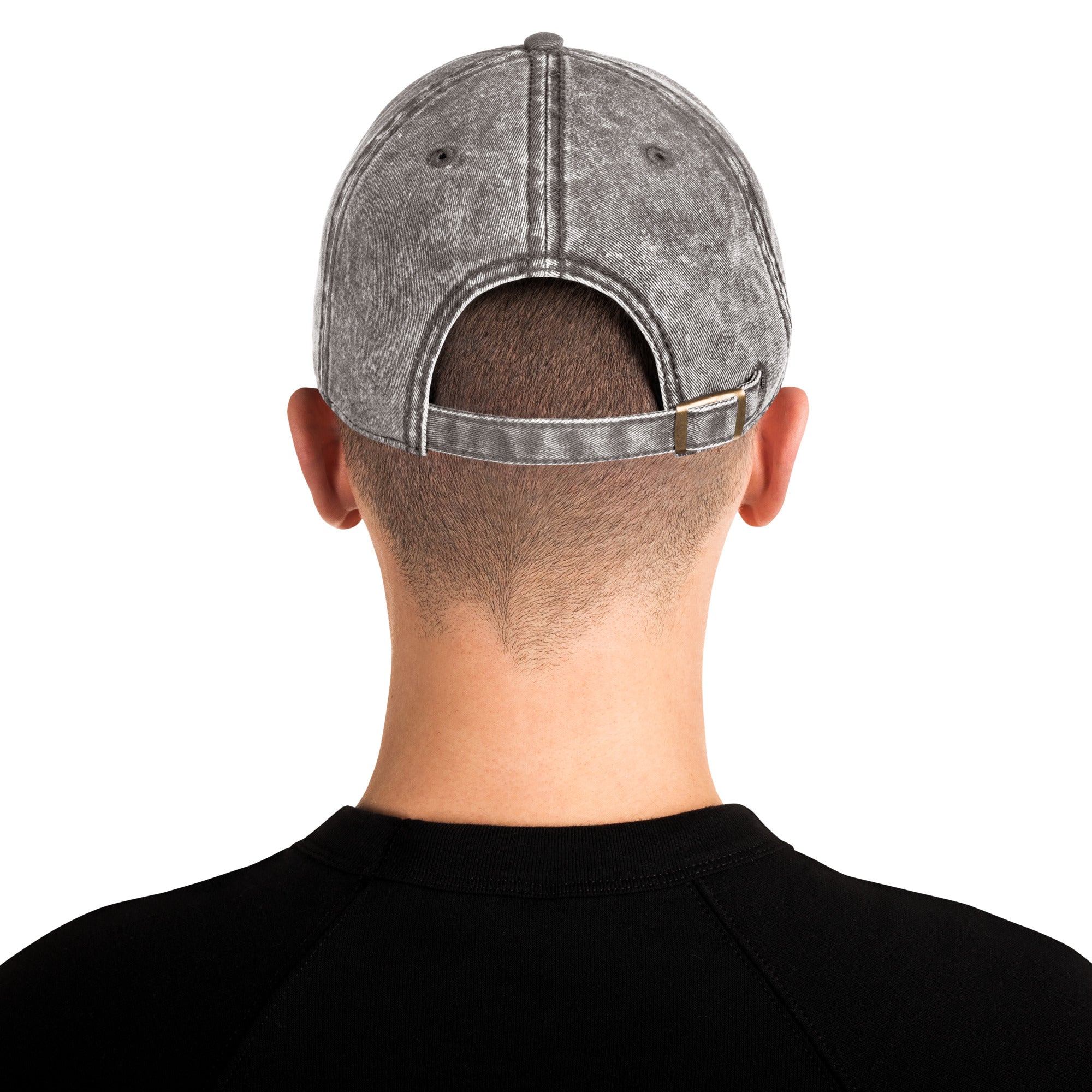 Dark Gray Vintage Cotton Twill Cap