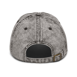 Dark Gray Vintage Cotton Twill Cap