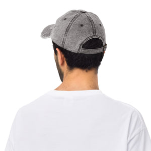 Dark Gray Vintage Cotton Twill Cap