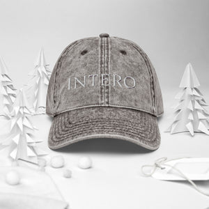 Dark Gray Vintage Cotton Twill Cap