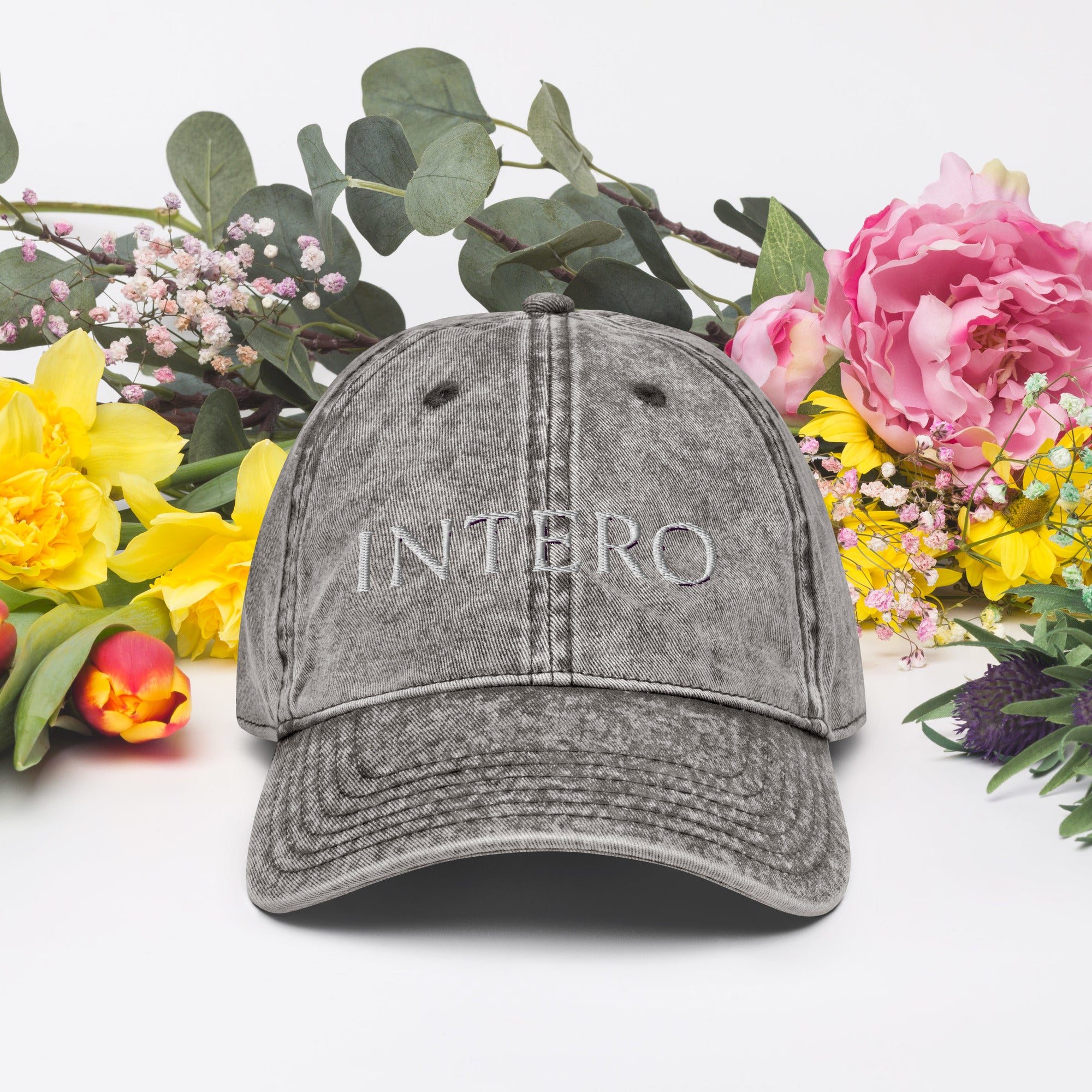 Dark Gray Vintage Cotton Twill Cap