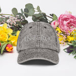 Dark Gray Vintage Cotton Twill Cap