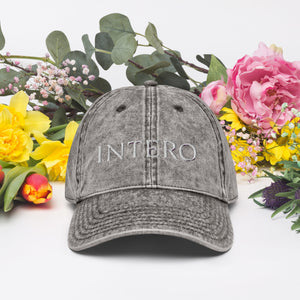Dark Gray Vintage Cotton Twill Cap