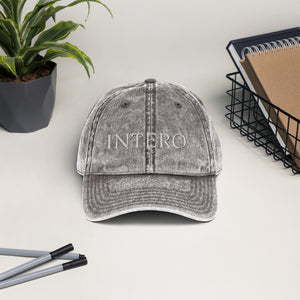 Dark Gray Vintage Cotton Twill Cap