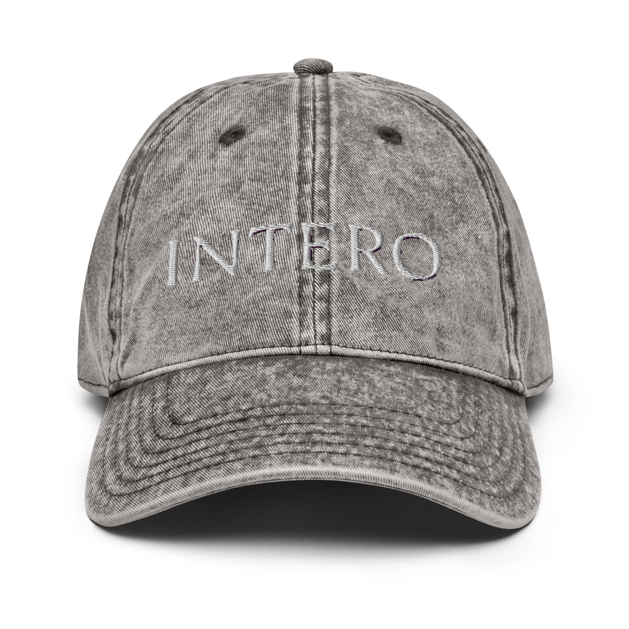 Dark Gray Vintage Cotton Twill Cap