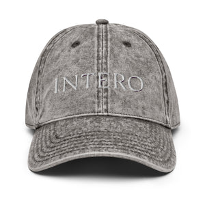 Dark Gray Vintage Cotton Twill Cap