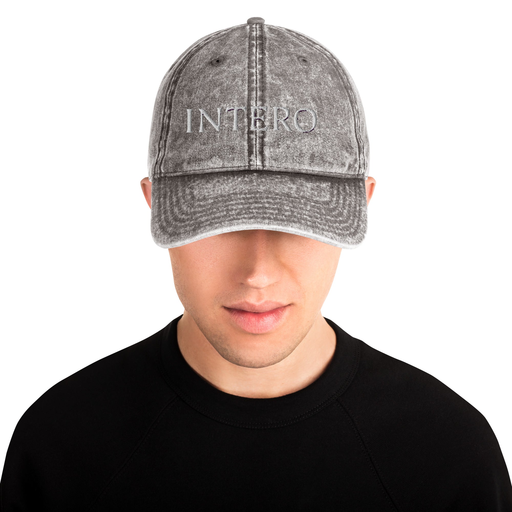 Dark Gray Vintage Cotton Twill Cap