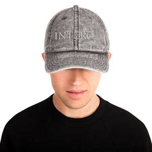 Dark Gray Vintage Cotton Twill Cap