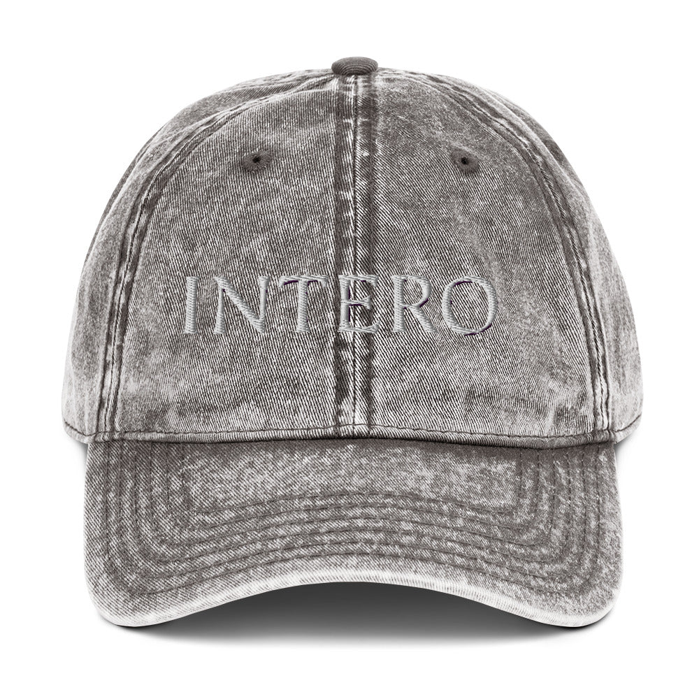 Dark Gray Vintage Cotton Twill Cap