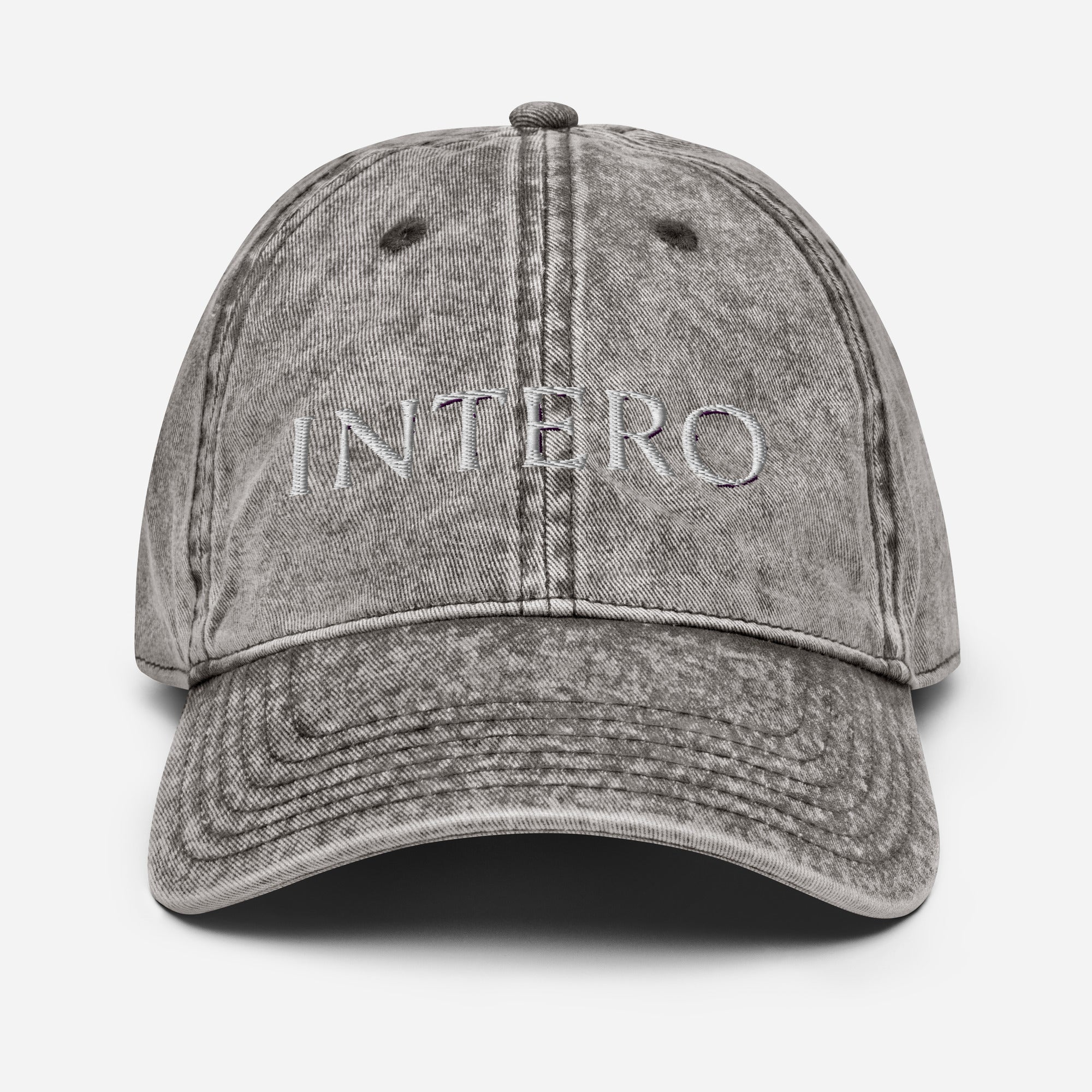 Dark Gray Vintage Cotton Twill Cap
