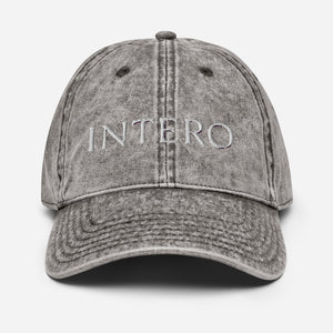 Dark Gray Vintage Cotton Twill Cap